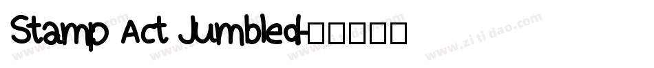 Stamp Act Jumbled字体转换
